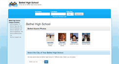 Desktop Screenshot of bethelhighschoolalumni.com