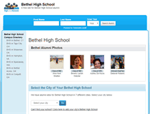 Tablet Screenshot of bethelhighschoolalumni.com